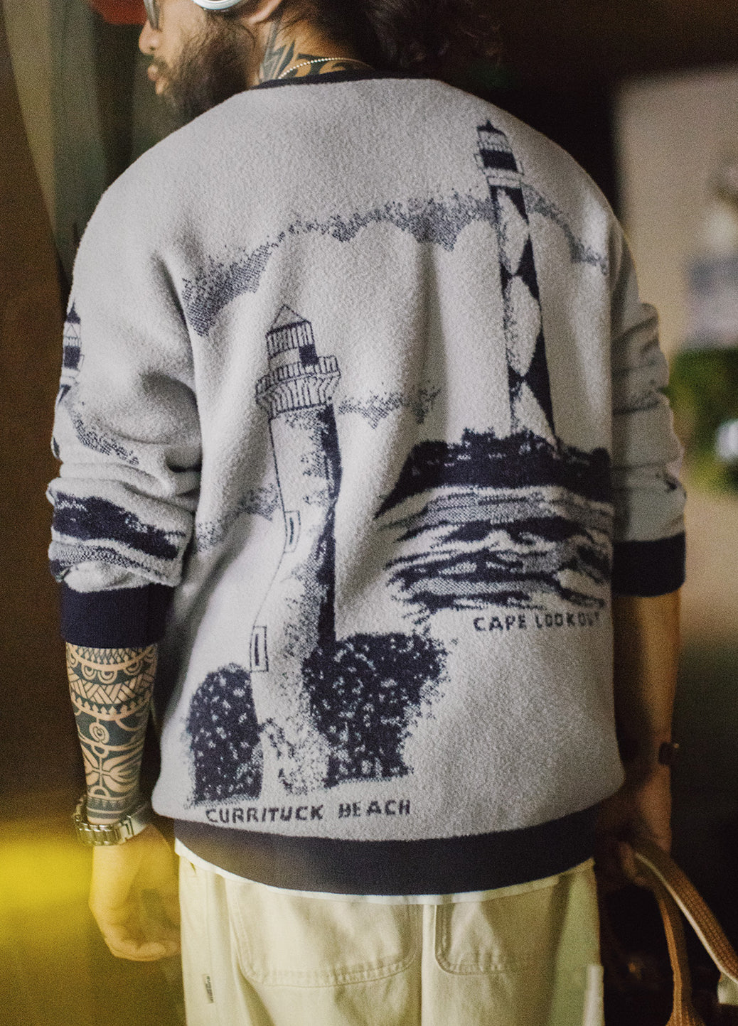 American Retro Smoky Gray Pullover Soft Warm Thick And Relaxed Men's Sweater - Harmony Gallery
