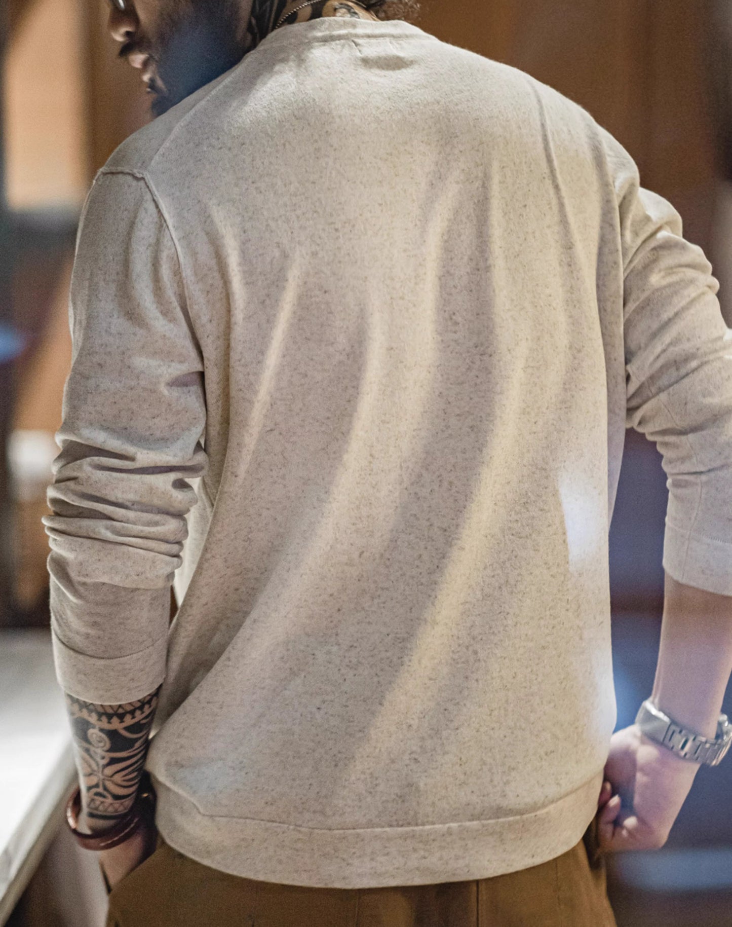 American Casual Floral Yarn Blended Knitwear Pullover Men's Sweater - Harmony Gallery