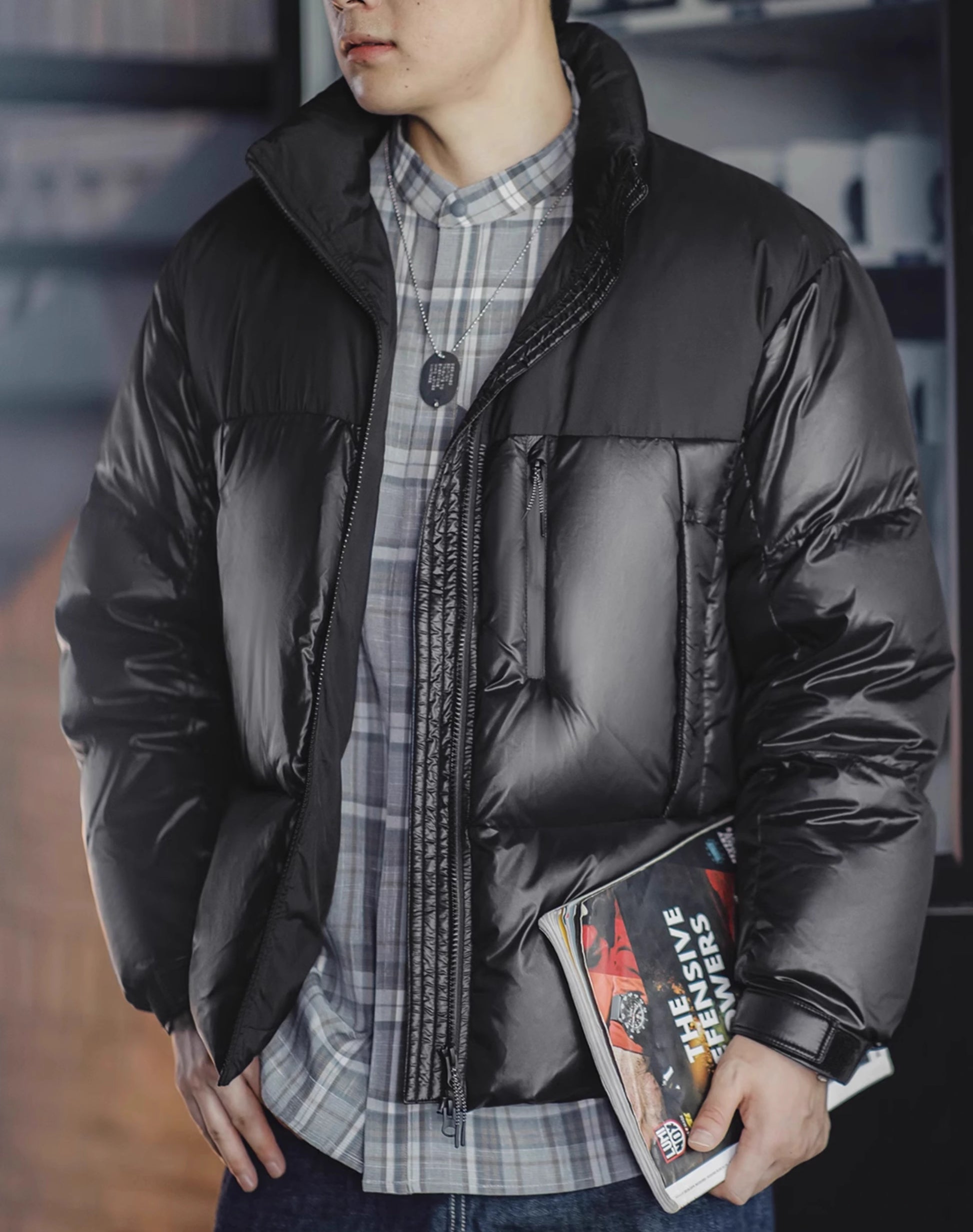 American Black Warrior Down White Duck Thickened Cold-Proof Men's Jacket - Harmony Gallery