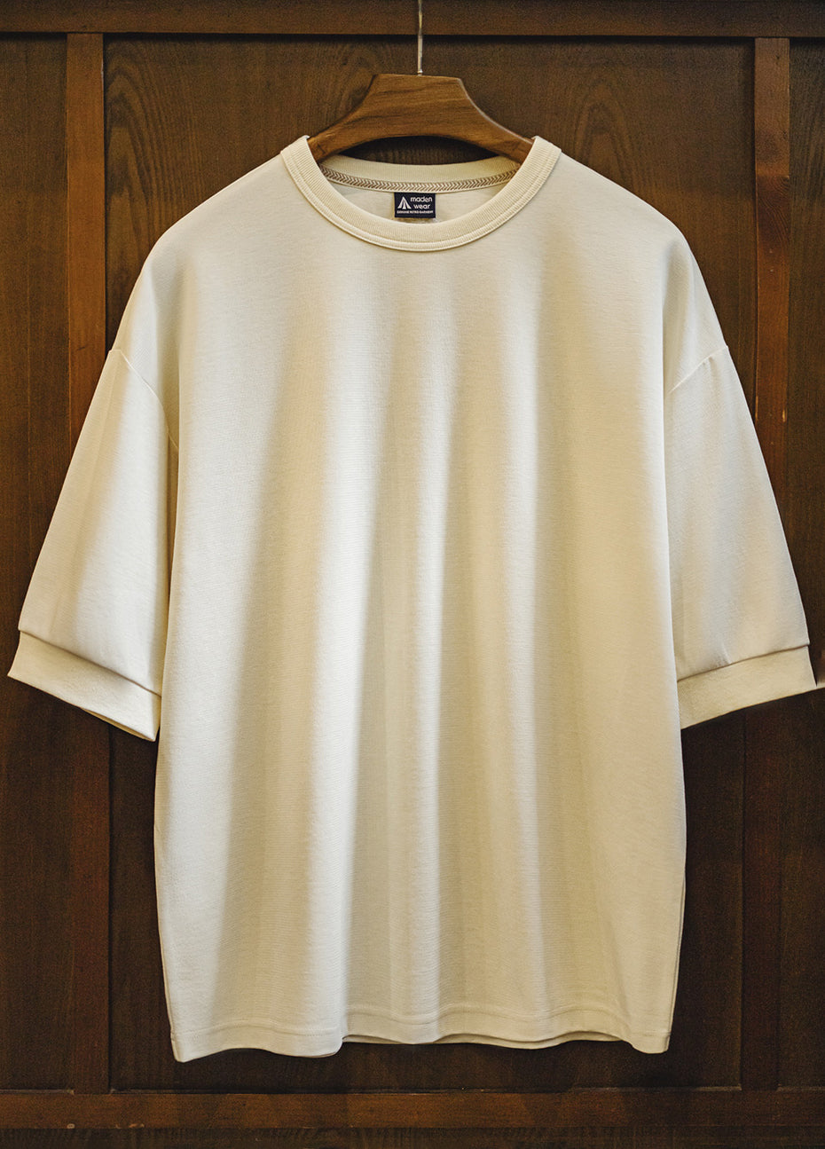 American Casual City Boy Drop Shoulder Half-Sleeved Oversized Men's T-Shirt - Harmony Gallery