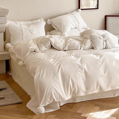 French Princess Pure Cotton Quilt Lace Four-Piece Bed Set - Harmony Gallery