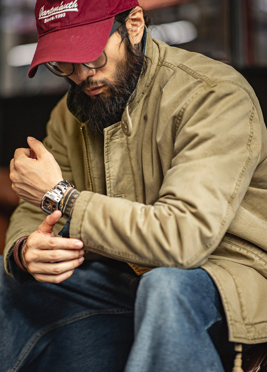 American Retro N1 Deck Suit Thickened Warm Cotton Short Quilted Men's Jacket - Harmony Gallery
