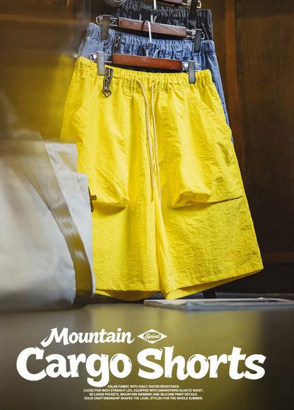 American Outdoor Mountain Textured Basic Pocket Straight Leg Men's Shorts
