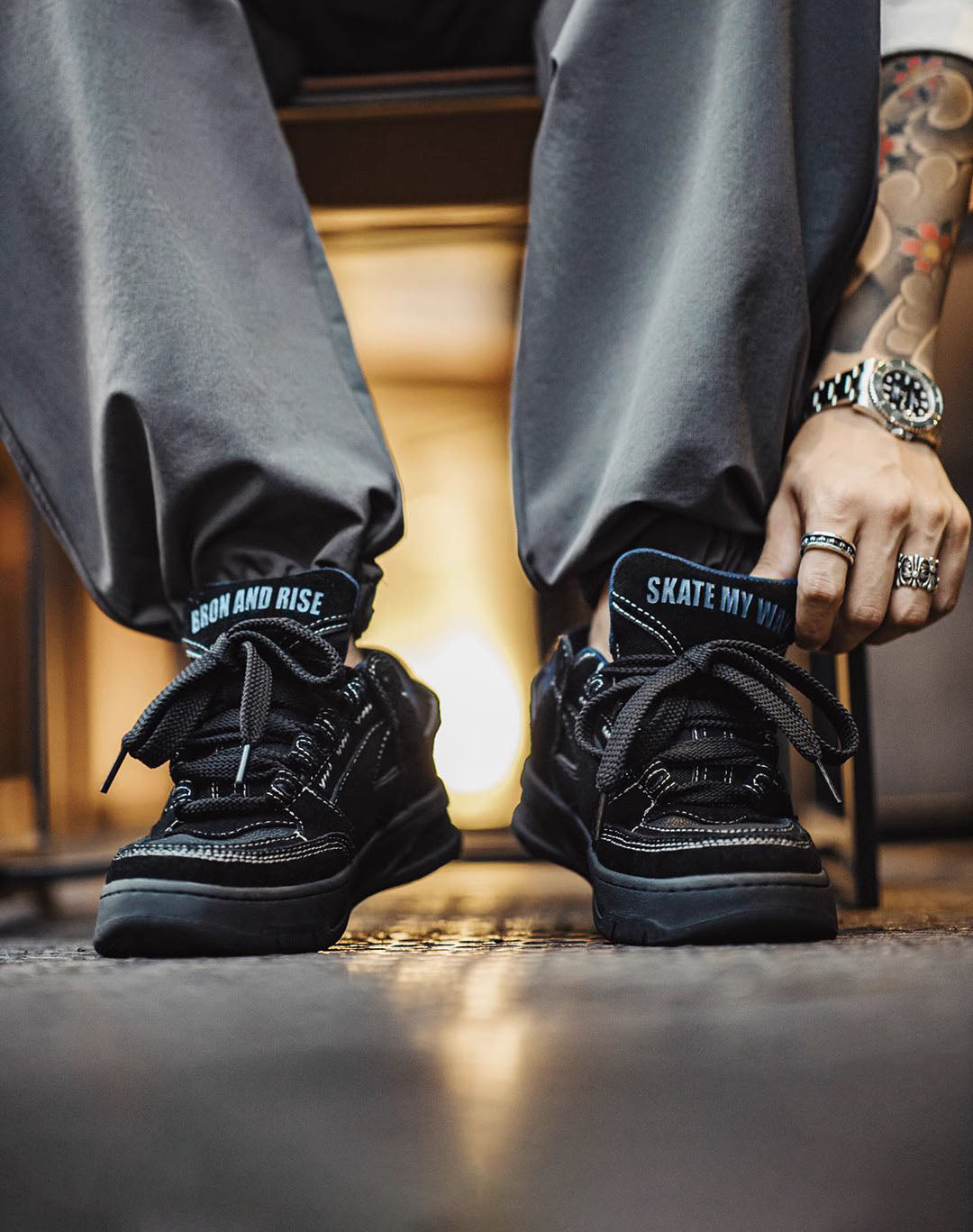 American Retro Thick-soled Skateboard Men's Casual Shoes - Harmony Gallery