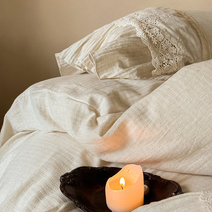 French Girlish Lace Retro Cotton Four-Piece Skin-Friendly Breathable Bed Set - Harmony Gallery