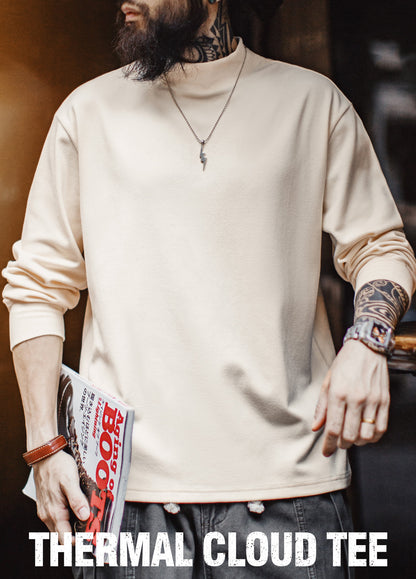 American Mock Neck Thermal Underwear Anti-Static Inner Layer Men's Sweater - Harmony Gallery