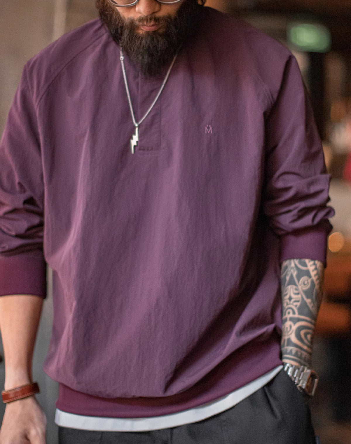 American Retro Baseball Collar Loose Pullover Leisure Men's Sweater - Harmony Gallery