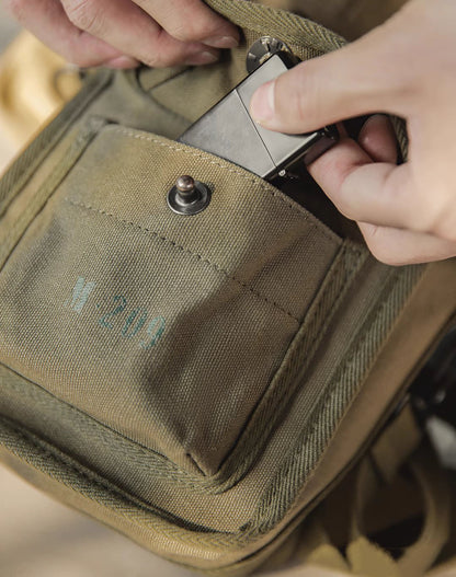 American M209 Tactical Canvas One-Shoulder Magnetic Men's Bag - Harmony Gallery