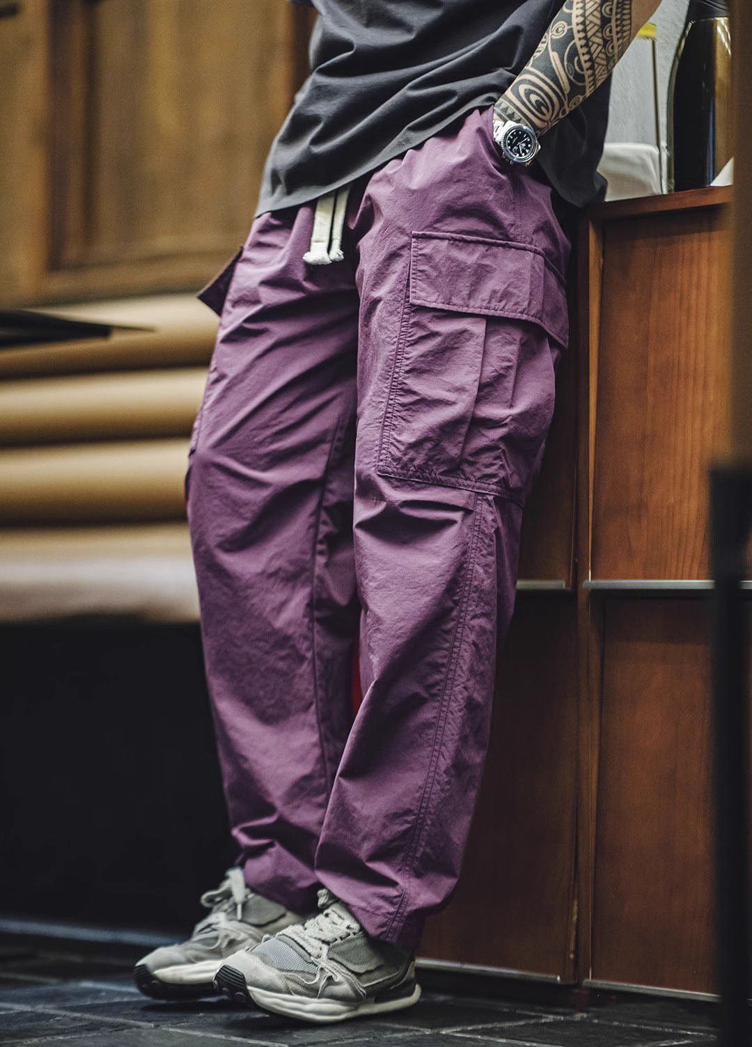 American Retro Multi-Pocket Waterproof Loose Men's Trousers - Harmony Gallery