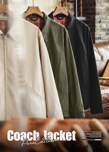 American Retro Coach Heavyweight Executive Commuter Zip-Up Men's Jacket