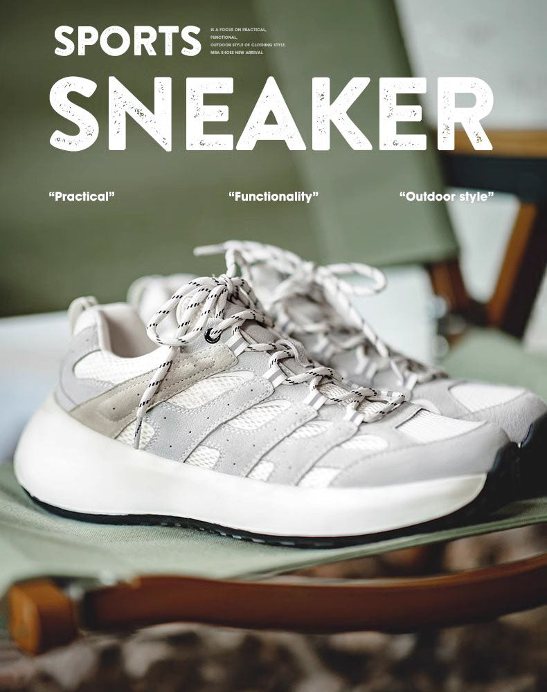 Jogging Mesh Breathable Thick-Soled Men's Sports Shoes - Harmony Gallery