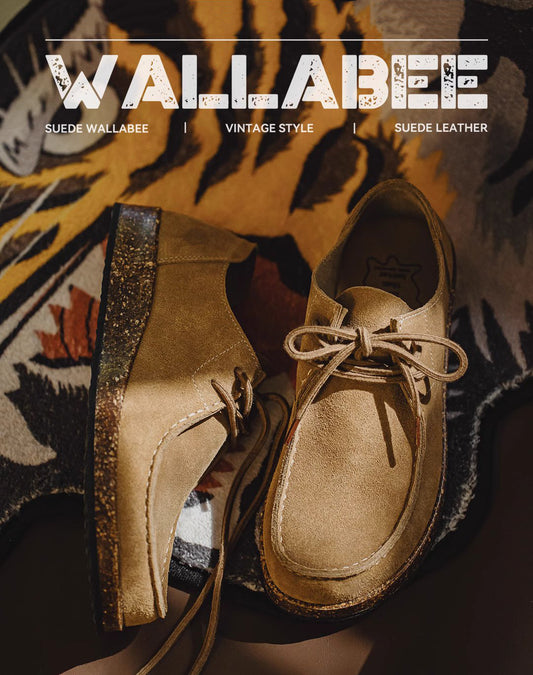American One-Foot All-match Leather Thick-soled Cow Suede Men's Dress Shoes - Harmony Gallery