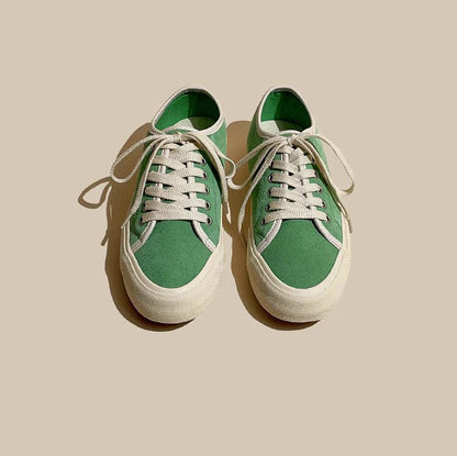 Matte Leather Authentic Flat Bottom Simple Women's Shoes - Harmony Gallery