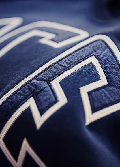 American Letter Embroidered College Thickened Velvet Warm Men's Sweater - Harmony Gallery
