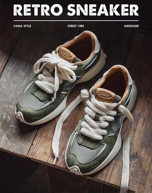 American Retro Dad Jogging High-End Versatile Casual Men's Sports Shoes - Harmony Gallery