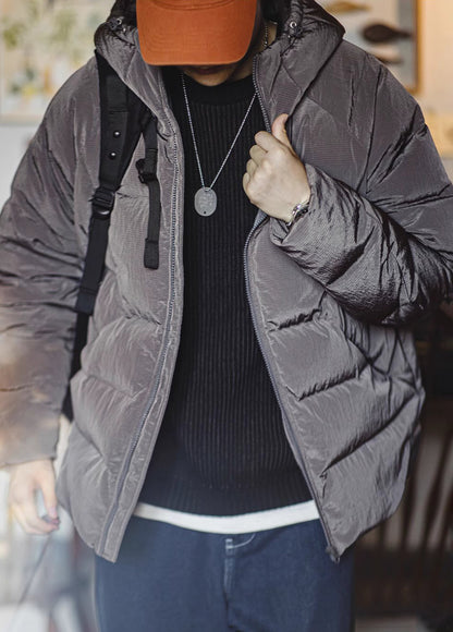 American 90 White Wear Outside Warm Cold-Proof Bread Men's Jacket - Harmony Gallery