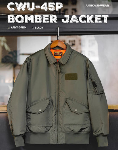 American Retro CWU45P Military Pilot Bomber Waterproof Men's Jacket - Harmony Gallery