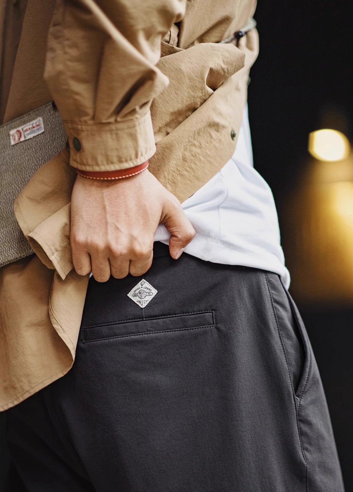 American Workwear Stretch Clean Fit Anti-Wrinkle Men's Trousers - Harmony Gallery