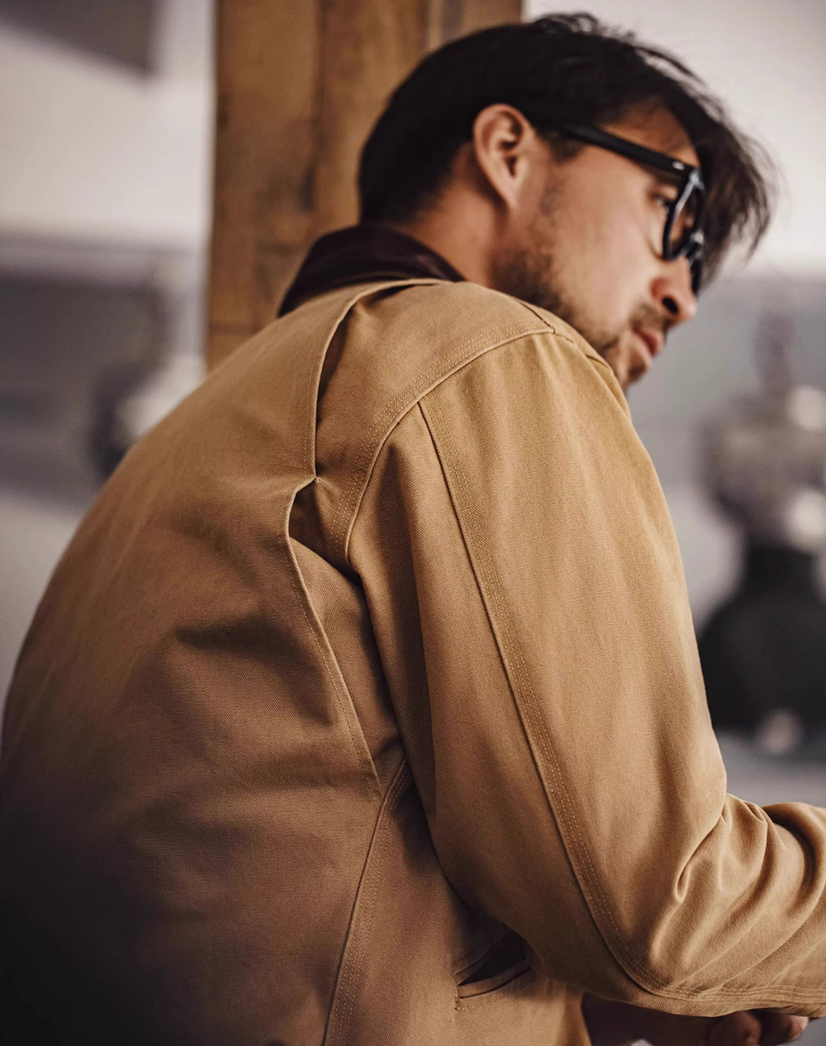 American Retro Detroit Hunting Heavy Canvas Men's Jacket - Harmony Gallery