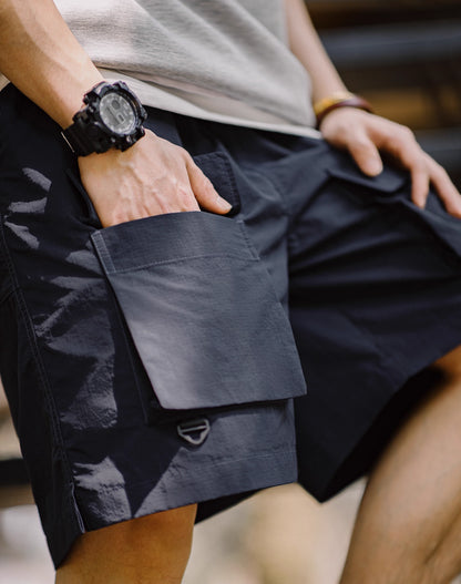 American Mountain Multi-Pocket Functional Drawstring Men's Shorts - Harmony Gallery