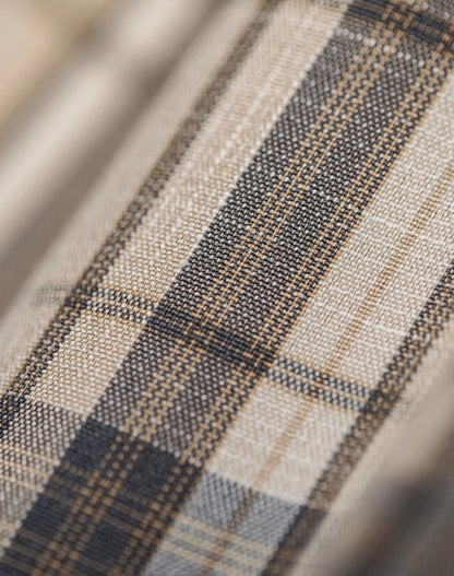 American Retro Scottish Plaid Straight Loose Drawstring Thin Men's Shorts - Harmony Gallery