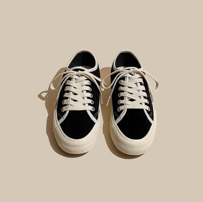 Matte Leather Authentic Flat Bottom Simple Women's Shoes - Harmony Gallery
