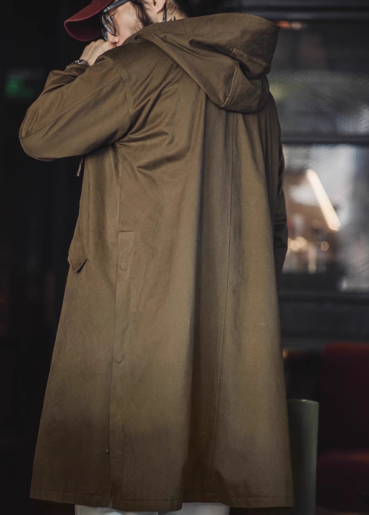 American Retro M51 Hooded Windbreaker Military Mid-Length Men's Jacket - Harmony Gallery