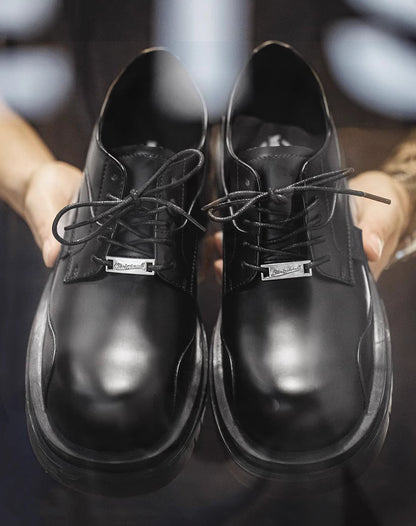 British Hippie Gentleman Derby Martin Work Leather Men's Dress Shoes - Harmony Gallery