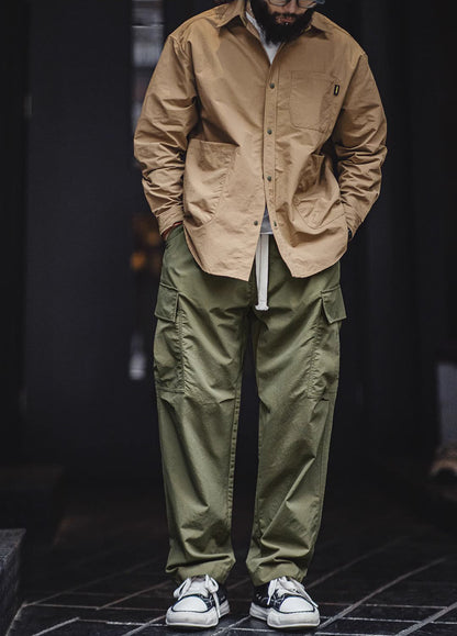 American Retro Multi-Pocket Waterproof Loose Men's Trousers - Harmony Gallery