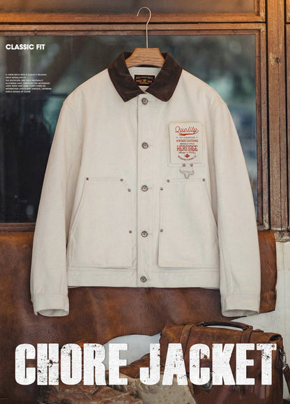 American Cottonseed Shell J22 For Shooting And Corduroy Collar Men's Jacket