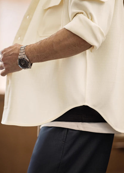 American Silhouette Anti-Wrinkle Free Ironing Pocket Jacket Men's Shirt - Harmony Gallery