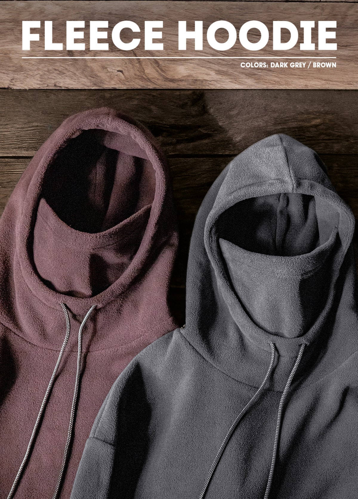 American Casual Polar Fleece Windproof Pullover Mask Men's Sweater - Harmony Gallery