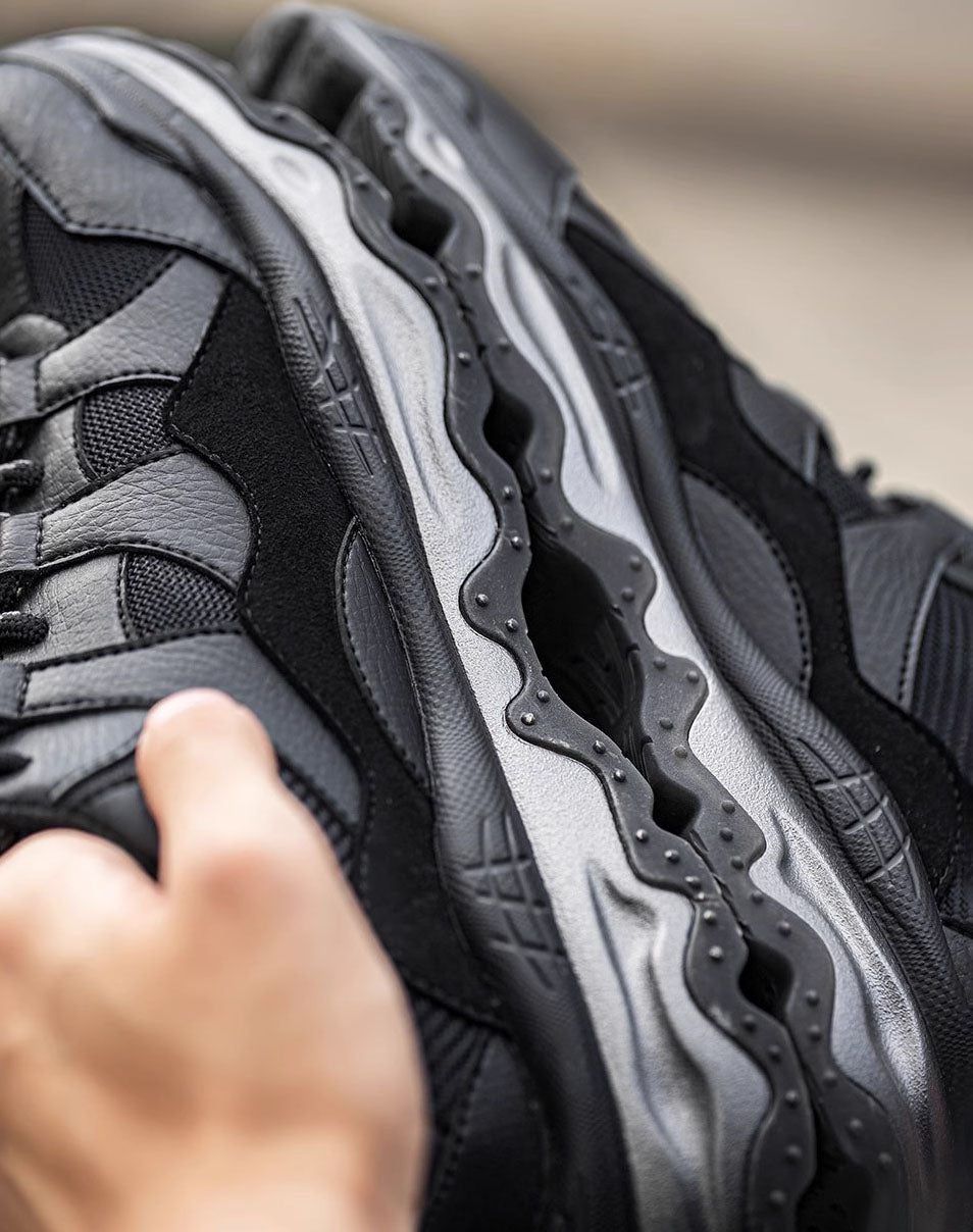 Jogging Black Warrior Thick-Soled Functional Men's Sports Shoes - Harmony Gallery