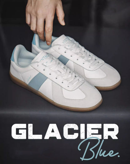German Glacier Blue Dexun Retro Sports Unisex Casual Shoes - Harmony Gallery
