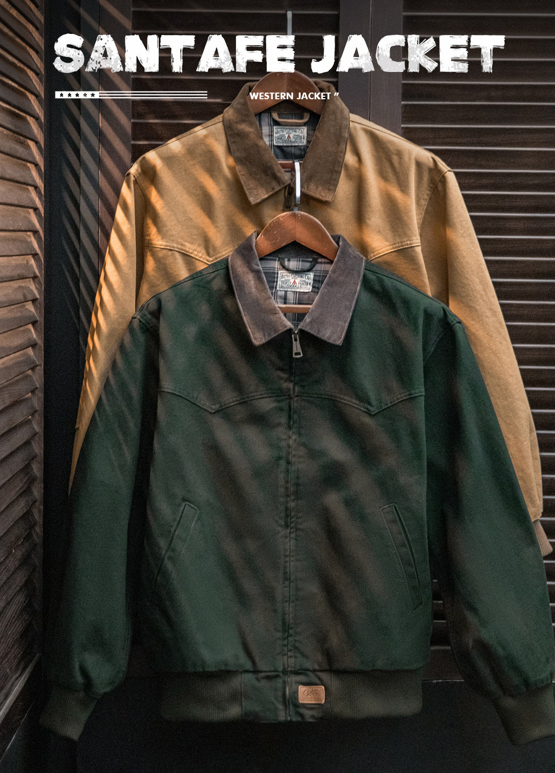 American Retro Heavy Canvas Washed Cotton Short  Men's Jacket - Harmony Gallery