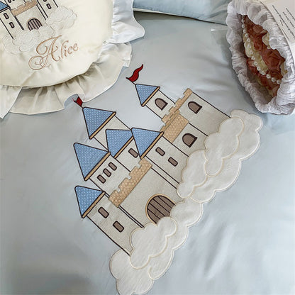 Girls Alice Dream Garden Long-Staple Seven-Piece Pure Cotton Bed Set - Harmony Gallery