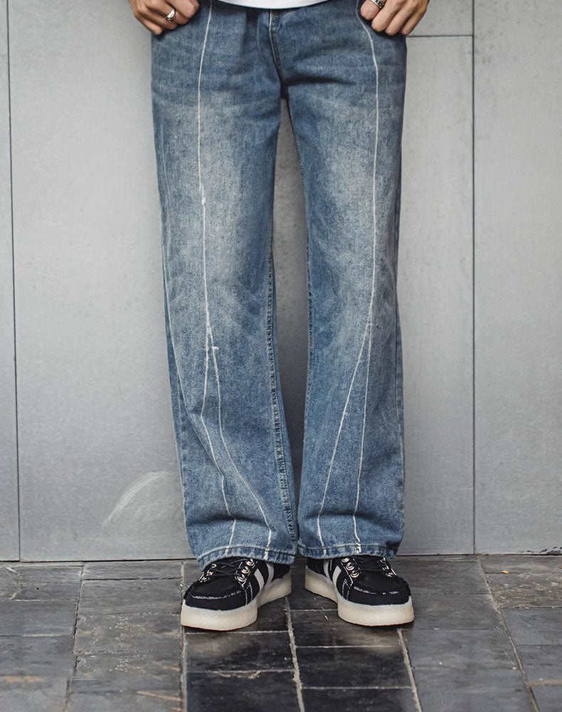 American Retro Destroyed Edge Breathable Thick-Soled  Men's Canvas Shoes - Harmony Gallery