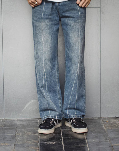 American Retro Destroyed Edge Breathable Thick-Soled  Men's Canvas Shoes - Harmony Gallery