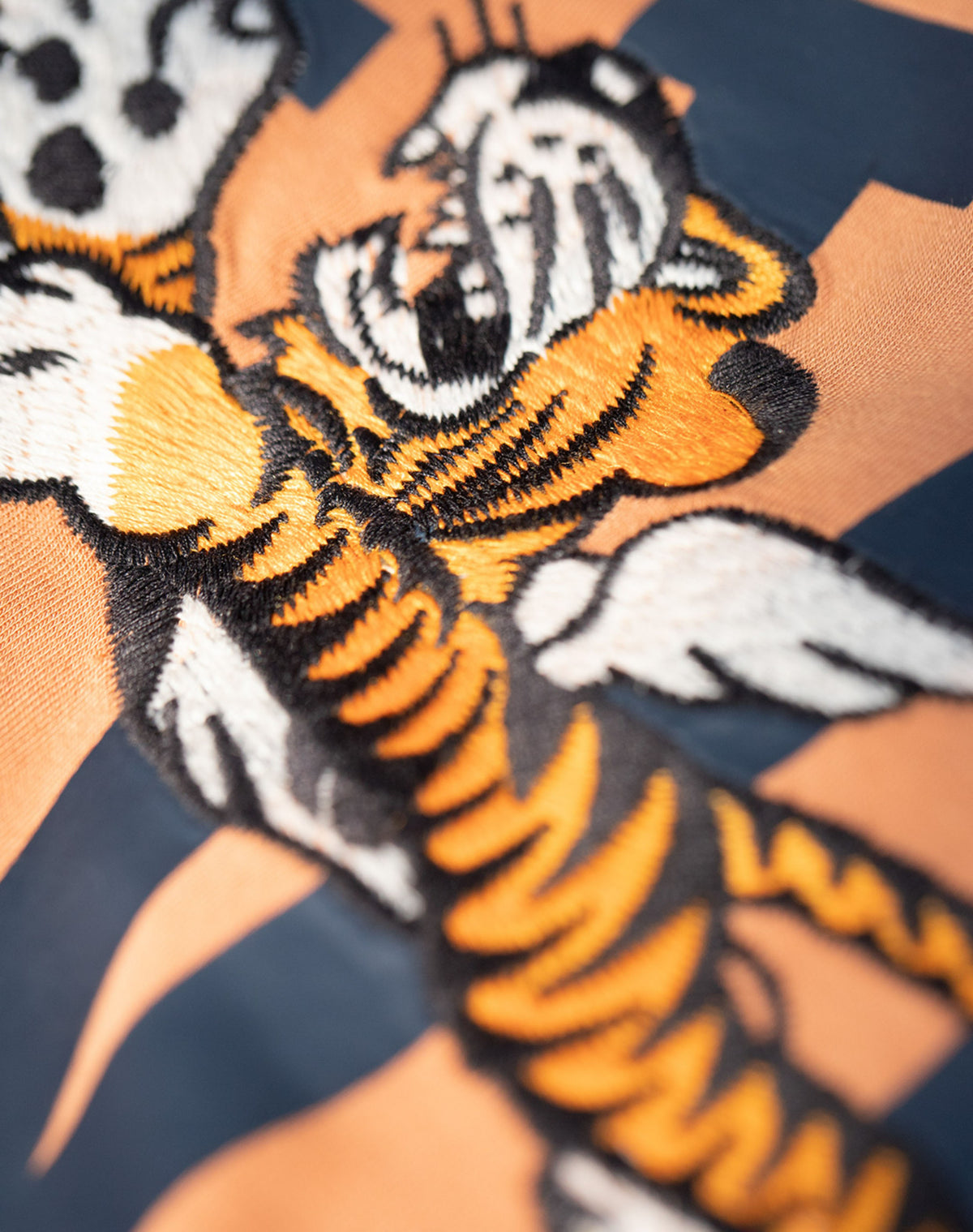 American Flying Tigers Embroidered Letter Printed Men's T-Shirt - Harmony Gallery
