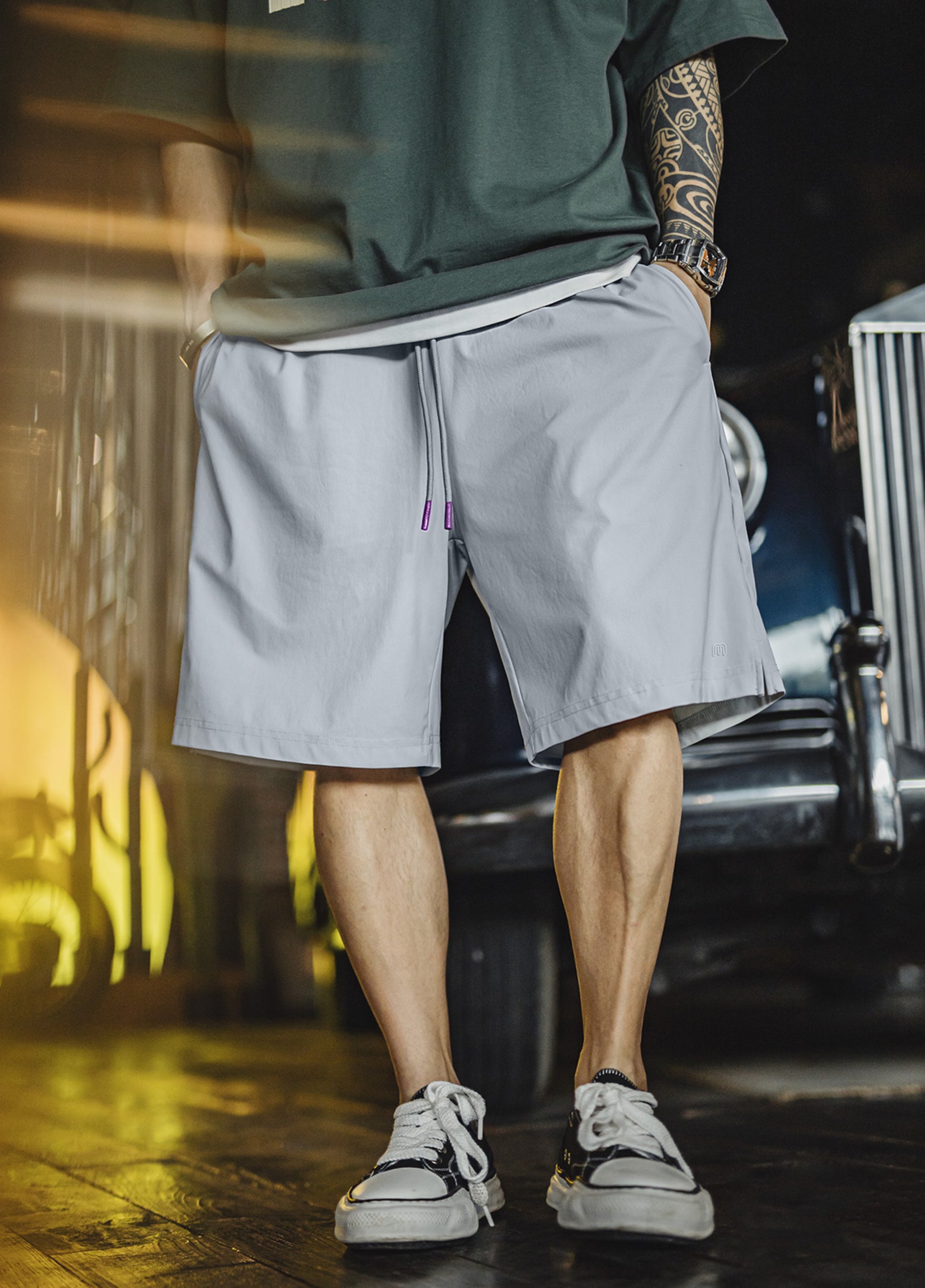 American ice Silk Cool Breathable Sports Running Basketball Thin Men's Shorts - Harmony Gallery