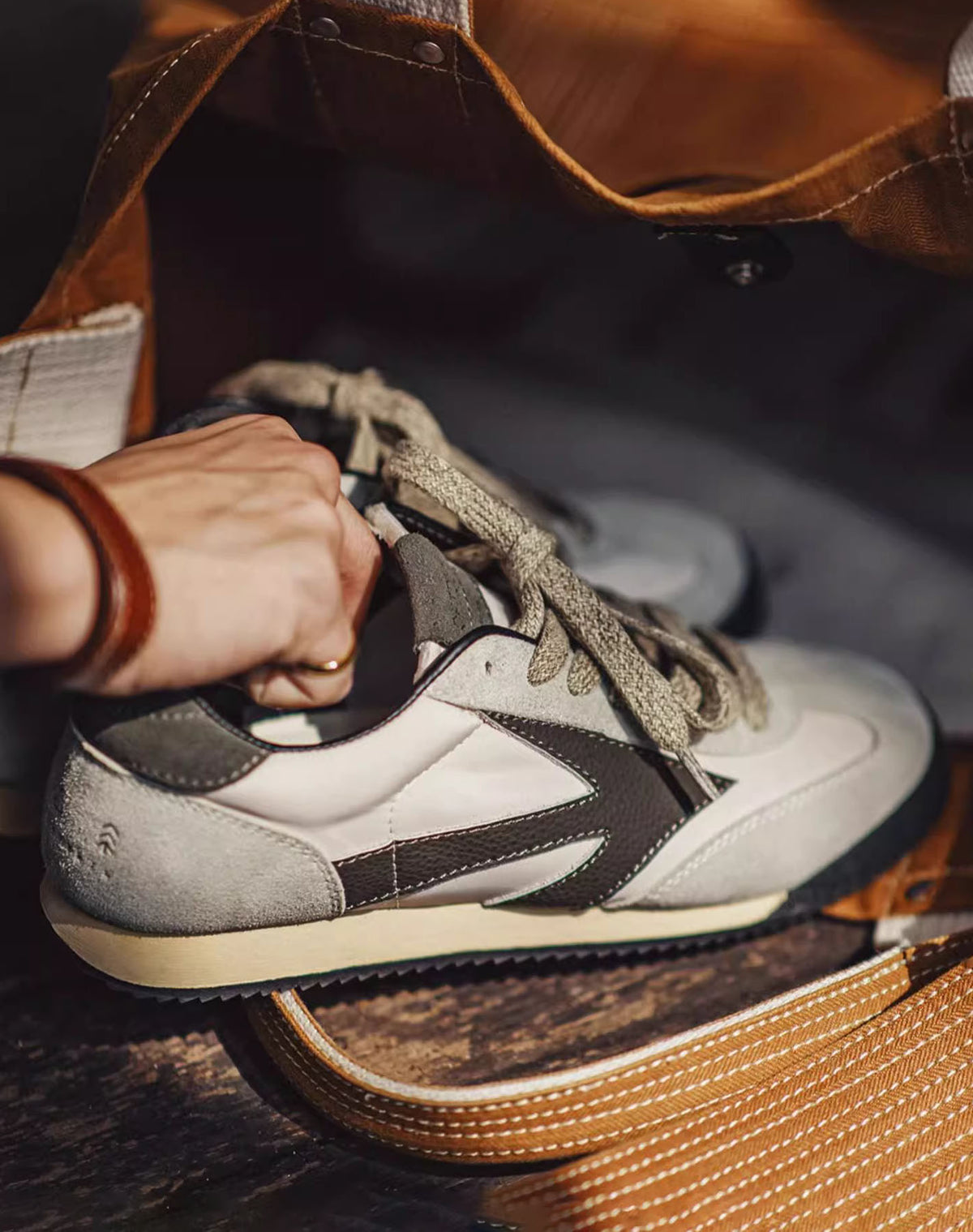 Stitching Retro Discovery Jogging Forrest Moral Men's Sports Shoes - Harmony Gallery