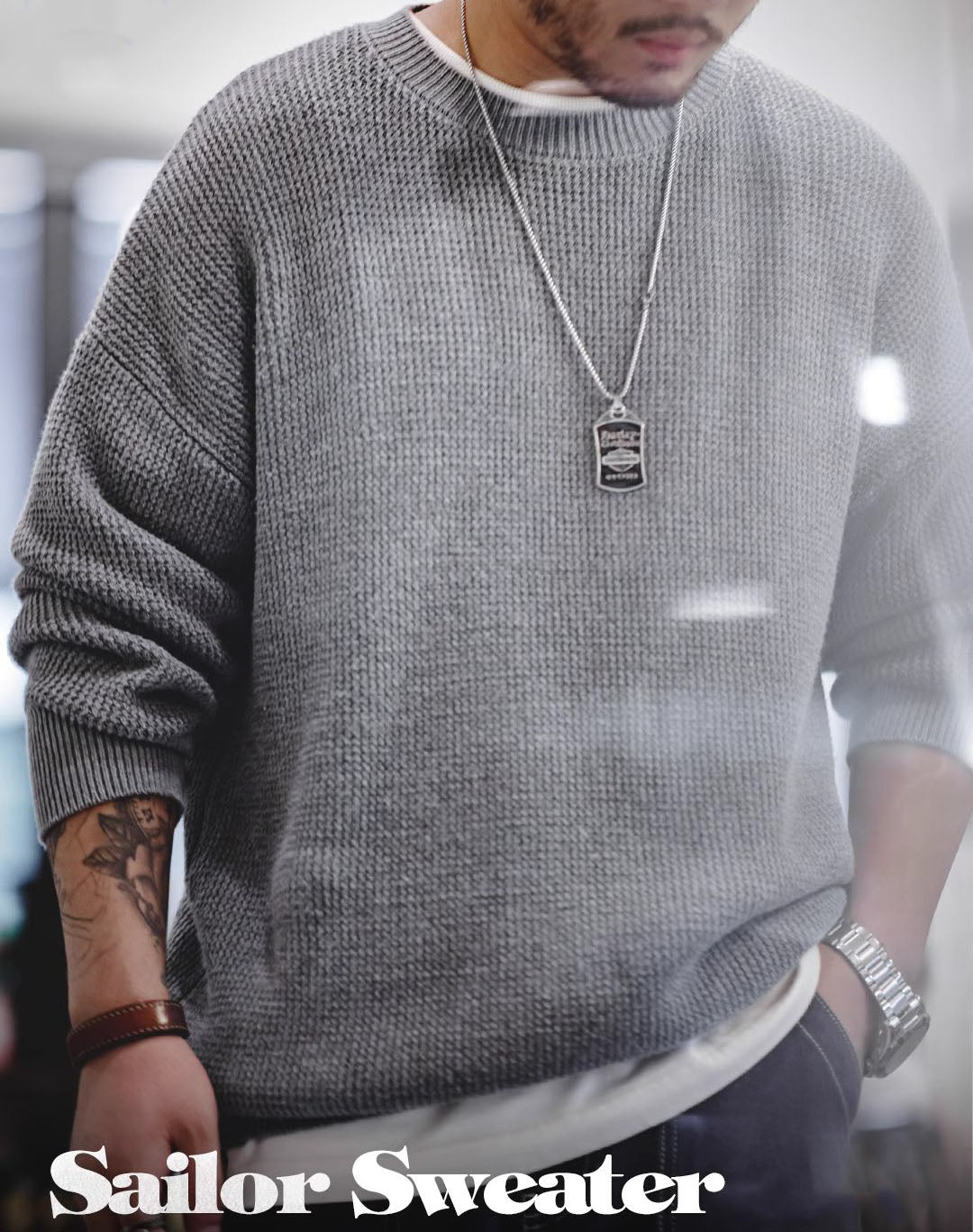 American Retro Sailor Loose Lazy Warm Knitted Men's Sweater - Harmony Gallery
