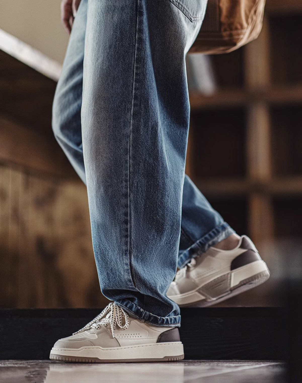 American Retro thick-soled Deconstructed Low-Top Breathable Men's Casual Shoes - Harmony Gallery