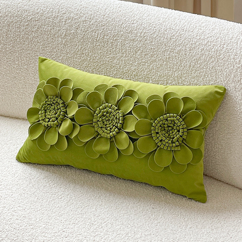 Vibrant Blossom Beauty 3D Floral Decorative Throw Pillows - Harmony Gallery
