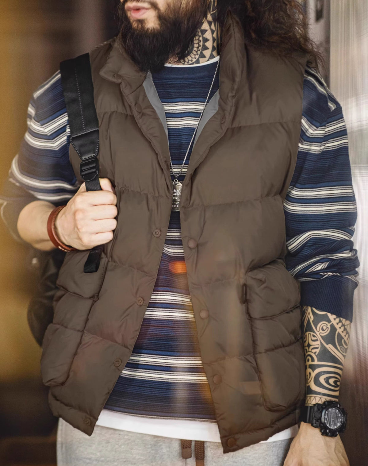 American Casual Vest Thickened Warm Inner And Outerwear Men's Jacket - Harmony Gallery