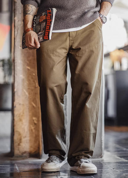 American Retro Clean Fit Logging Texture Sense Cotton Men's Trousers - Harmony Gallery