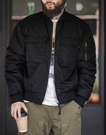 American MA1 Pilot Cotton Military Thickened Baseball Men's Jacket - Harmony Gallery