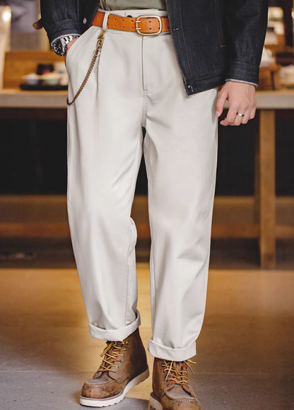 American Retro Casual Naples Gentleman Men's Trousers - Harmony Gallery