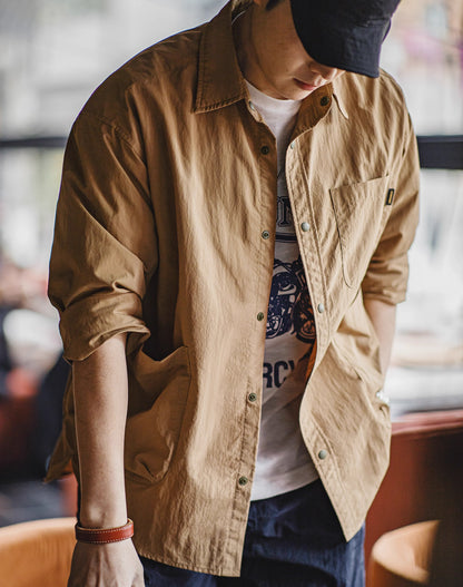 Workwear Mountain Waterproof Casual Maillard Men's Shirt - Harmony Gallery