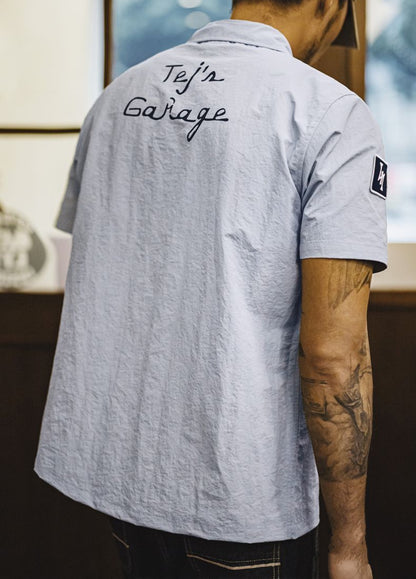 American Retro Speed And Passion Cuban Collar Tough Guy Men's Shirt - Harmony Gallery